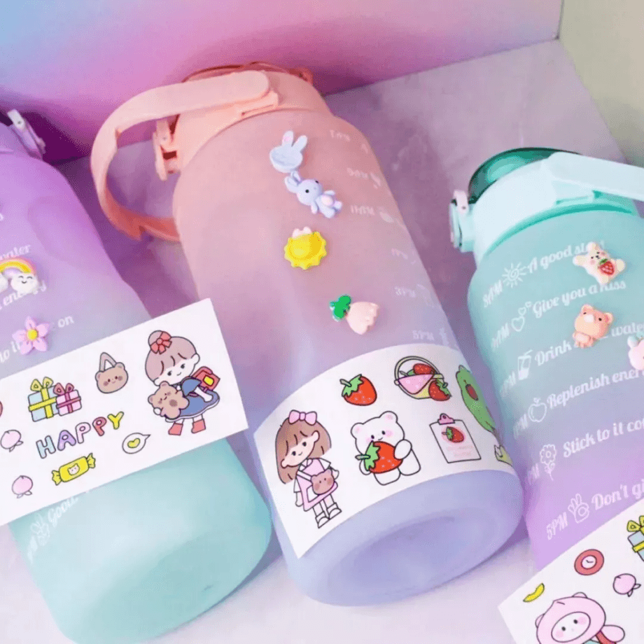 Termo Motivacional De 2 Litros + Sticker
